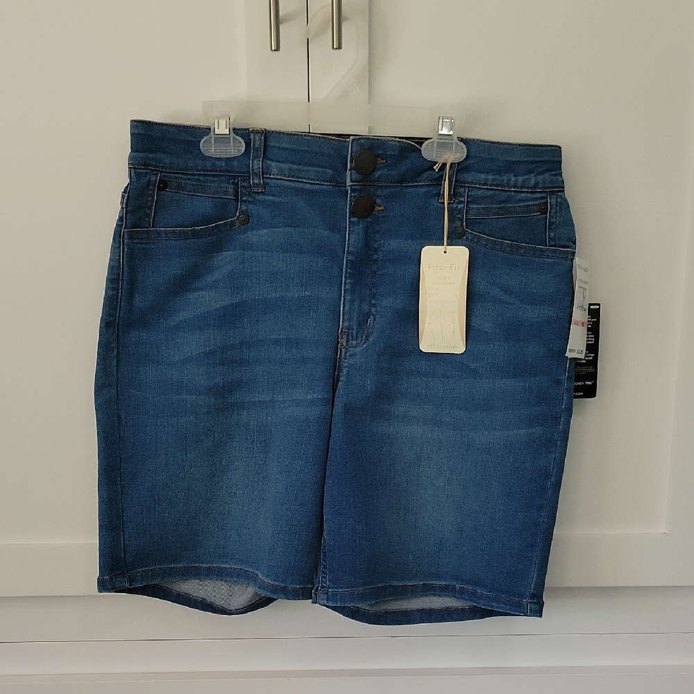 NWT reCreation Blue Denim Shorts